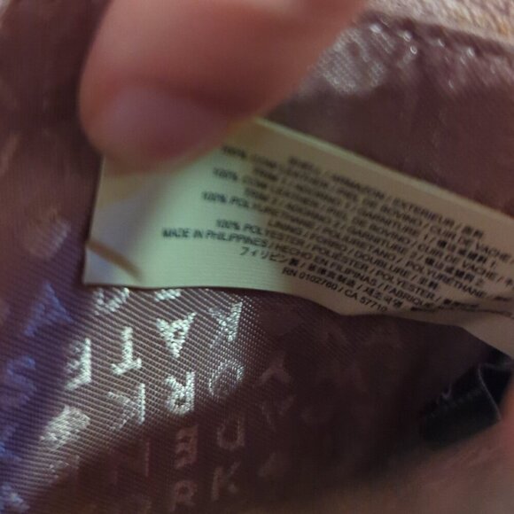 Kate Spade Anita Grove Street Leather Double Zipper Wallet Beige Cream - Picture 8 of 8